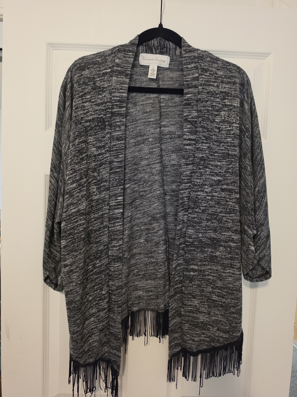 French Laundry Women's Fringe Hem Cardigan